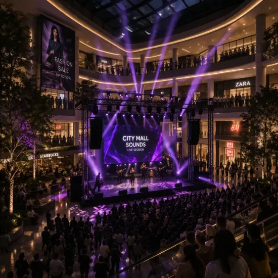 7 Cara Membuat Event Mall Terlihat Lebih Menarik dengan Lighting